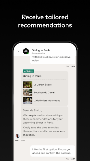 Mastercard Digital Concierge Screenshot 3