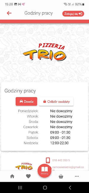 Pizzeria Trio Nowy Sącz Screenshot 2