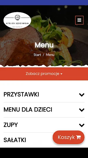 Restauracja Atelier Sędziwoja Screenshot 0