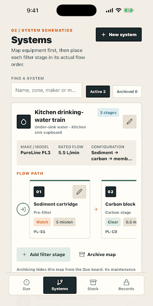 FilterFlow Filter Systems Screenshot 1