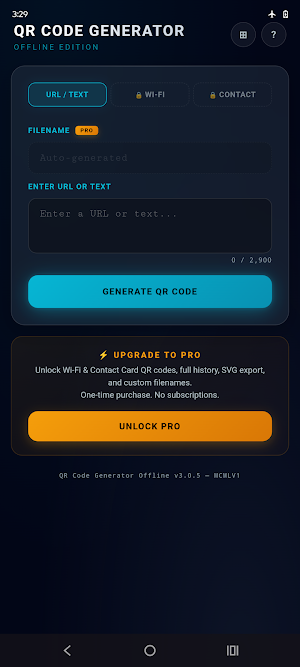 QR Code Generator Offline Screenshot 0