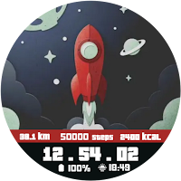 Spacecraft Animated Watch Face