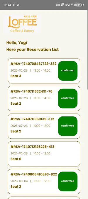Loffee Coffee and Eatery App Screenshot 3