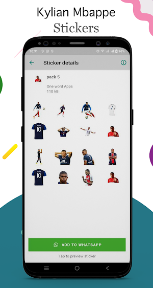 Kylian Mbappe Stickers for WA Screenshot 2