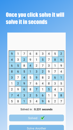 SS-Instant Sudoku Solver Screenshot 2