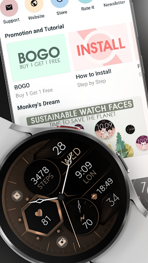 Dream 129 Bronze watch face Screenshot 3