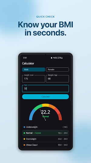 BMI Calculator & Tracker Screenshot 0