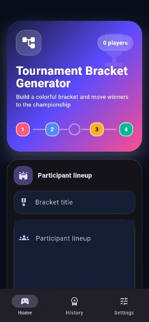 Tournament Bracket Maker Screenshot 0