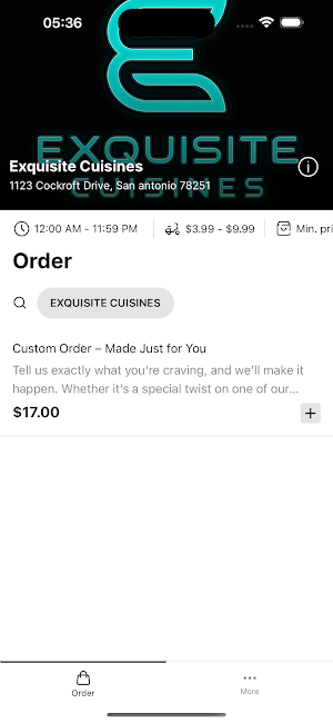 EXQUISITE CUISINES Screenshot 1