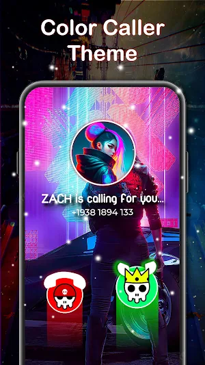 Color Phone Theme: Call Screen Screenshot 1