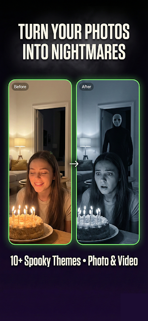 Vody Spooky Horror Photo Video Screenshot 0