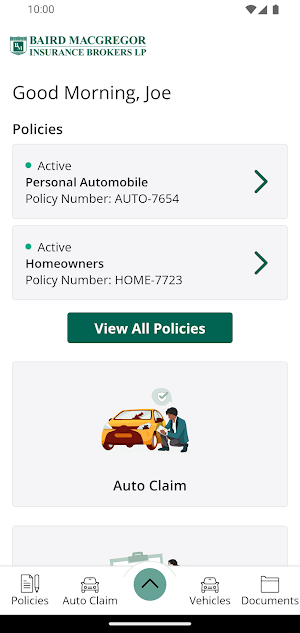 Baird MacGregor Insurance Screenshot 1