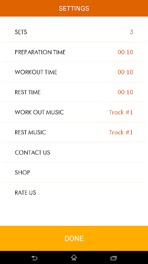 Interval timer with music Screenshot 3