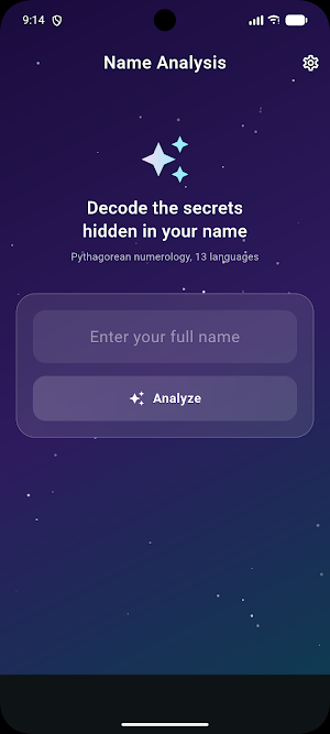 Name Analysis - Numerology Screenshot 0