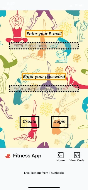 Fitness App Screenshot 1