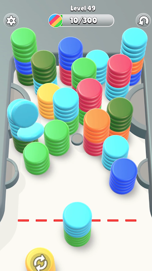 Sort Discs: Stack Color Puzzle Screenshot 1