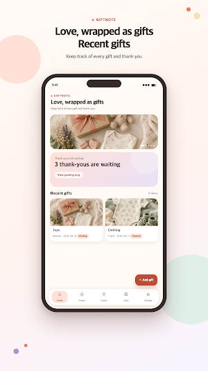 GiftNote: Baby Gift Tracker Screenshot 2