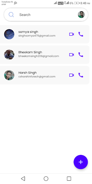 vidMeet : Calling or Meeting Screenshot 1