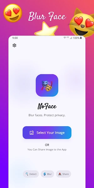 NoFace - Blur Face with Emoji Screenshot 0