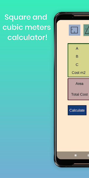 Square meters calculator - area calculator Screenshot 0