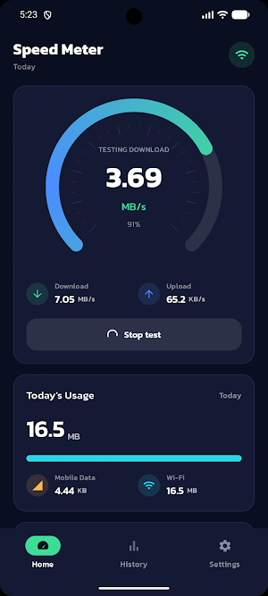 Internet Speed Meter Screenshot 0
