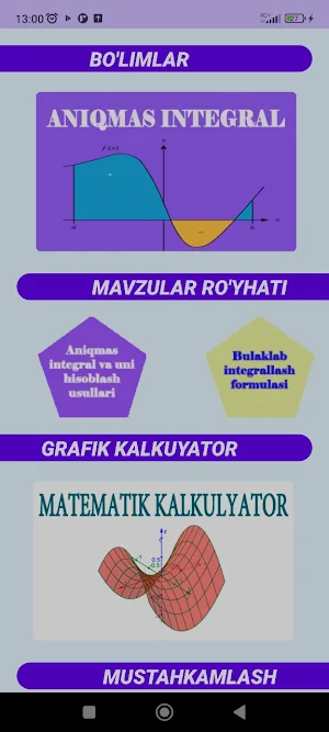 Integralni o'rganamiz Screenshot 0
