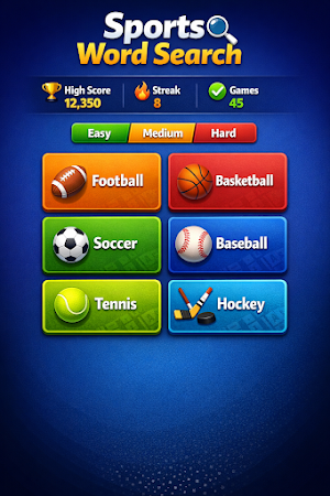 Sports Word Search Screenshot 3