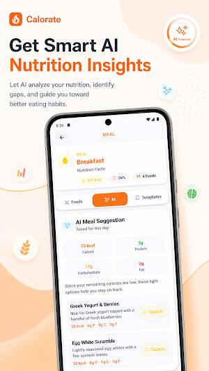 Calorate: Calorie Tracker Screenshot 2