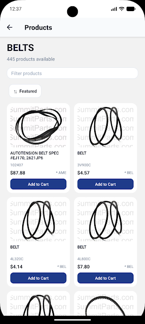SummitParts Screenshot 1