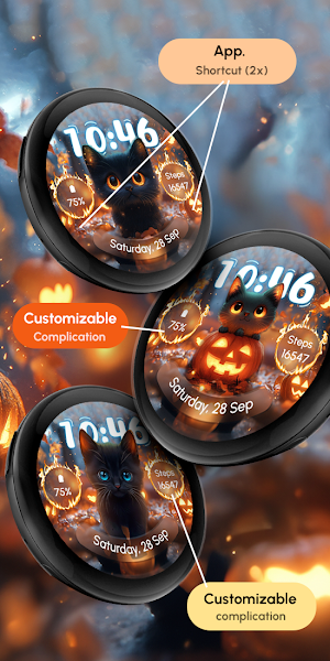 ReS49 - Cute Halloween Cat Screenshot 2