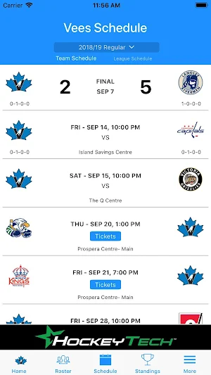 Penticton Vees Screenshot 3