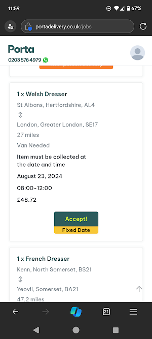 Porta Delivery Drivers Screenshot 1