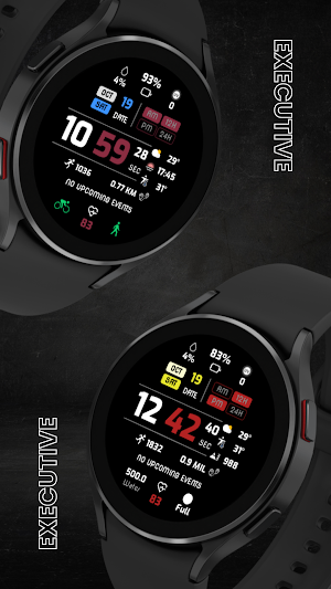 EXD107: Digital Watch Face Screenshot 0