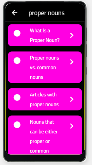 proper nouns Screenshot 1