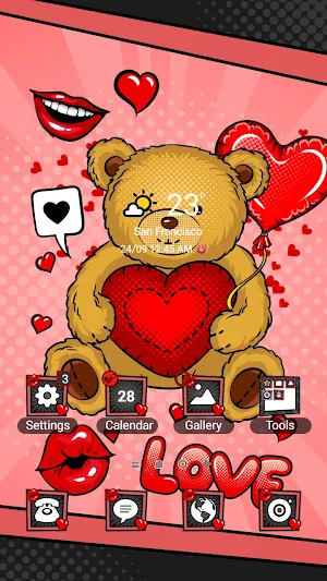 Love Bear Comics - Wallpaper Screenshot 0