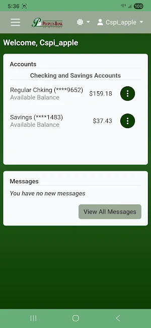 PBW Mobile Banking Screenshot 1