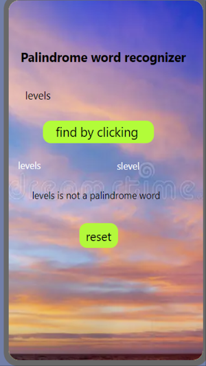 Palindrome app by iffah Screenshot 1