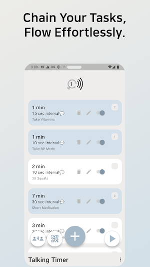 ​aFlowT:Alarm to Talking Timer Screenshot 1
