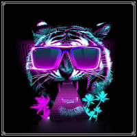 Neon Tiger Wallpaper