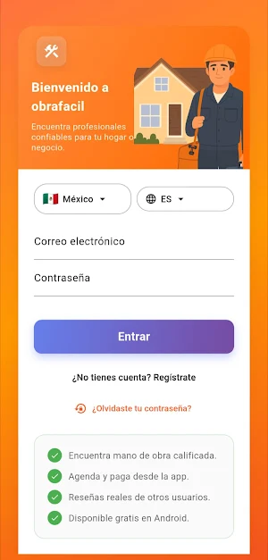ObraFacil – Profesionales y IA Screenshot 0