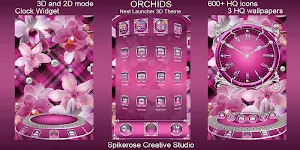 Orchids 3D Next Launcher theme Screenshot 0