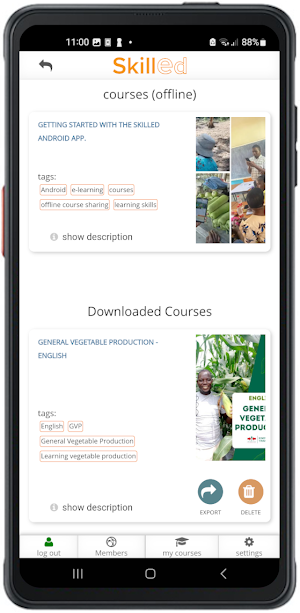 SkillEd e-learning Screenshot 0
