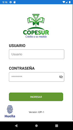 COPESUR App Screenshot 1