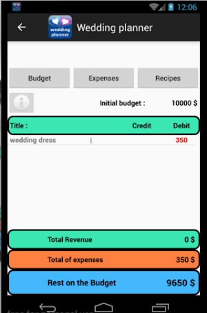 wedding planner Screenshot 1