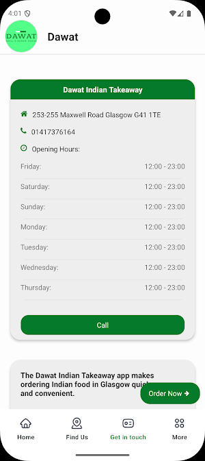 Dawat Indian Takeaway Screenshot 3