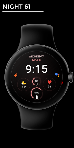 Night 61 - watch face Screenshot 0