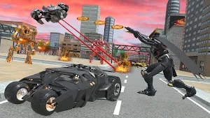 Flying Bat Robot Car Games Screenshot 1