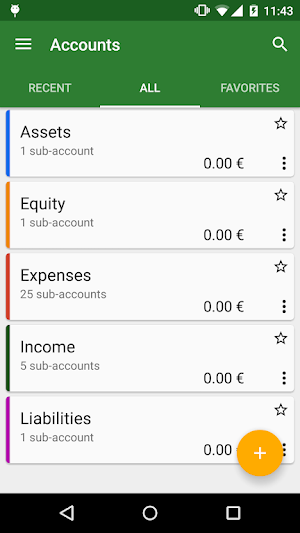 GnuCash Pocket Screenshot 0