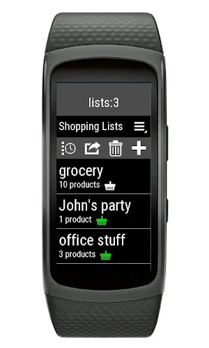 Gear Fit2 Shopping Lists Screenshot 1