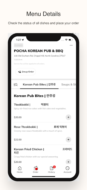 POCHA KOREAN PUB & BBQ Screenshot 1